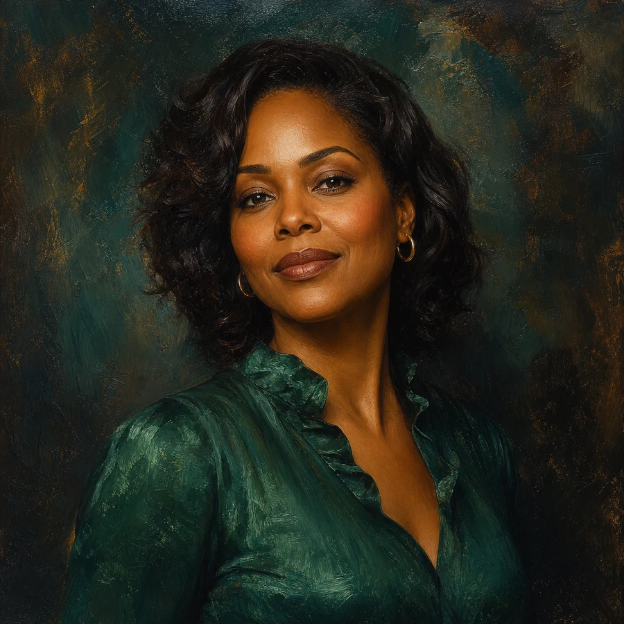Oil painting voorbeeldportret